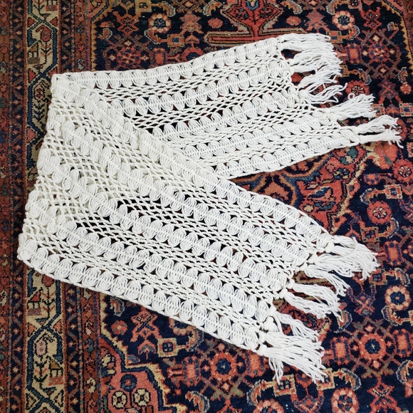 Vintage 70s chunky knit shawl - Picture 4 of 4